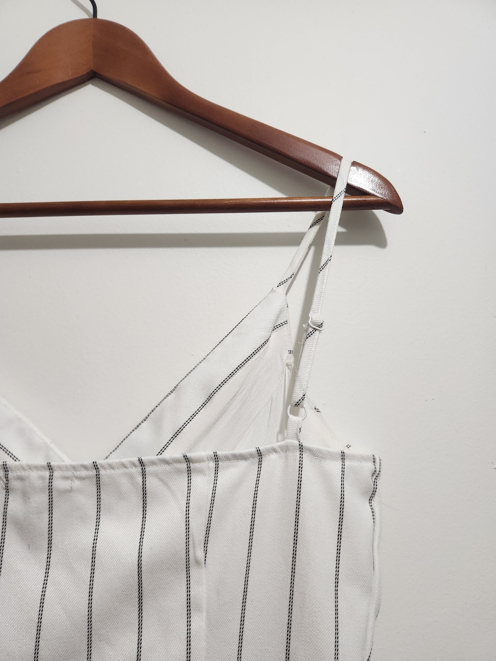 Ardene White Striped Button-Front Midi Dress - Picture 6 of 10